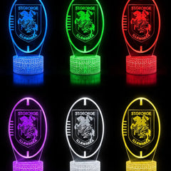 St George Illawarra Dragons Rugby League Personalised 3D LED Night Light Lamp - KustomboxNight Lights & Ambient LightingKustomboxStandard SizeBlack 16 Colours + Remote