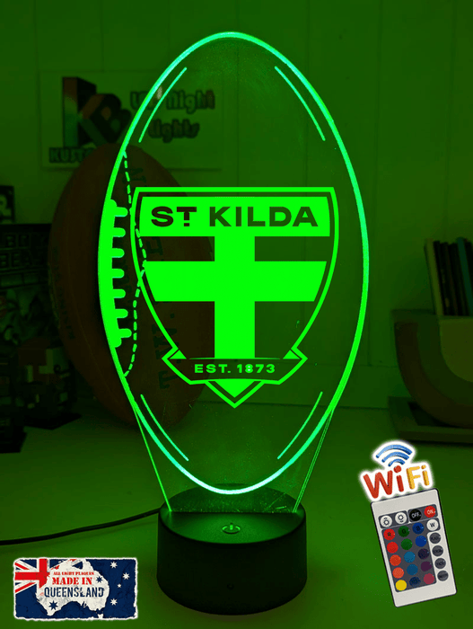 St Kilda Saints Australian Football Club 3D LED Night Light Lamp - KustomboxNight Lights & Ambient LightingKustomboxStandard Size