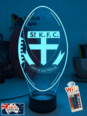 St Kilda Saints Australian Football Club St Kilda Saints old logo 3D LED night lamp in gift box – perfect personalised AFL fan gift.