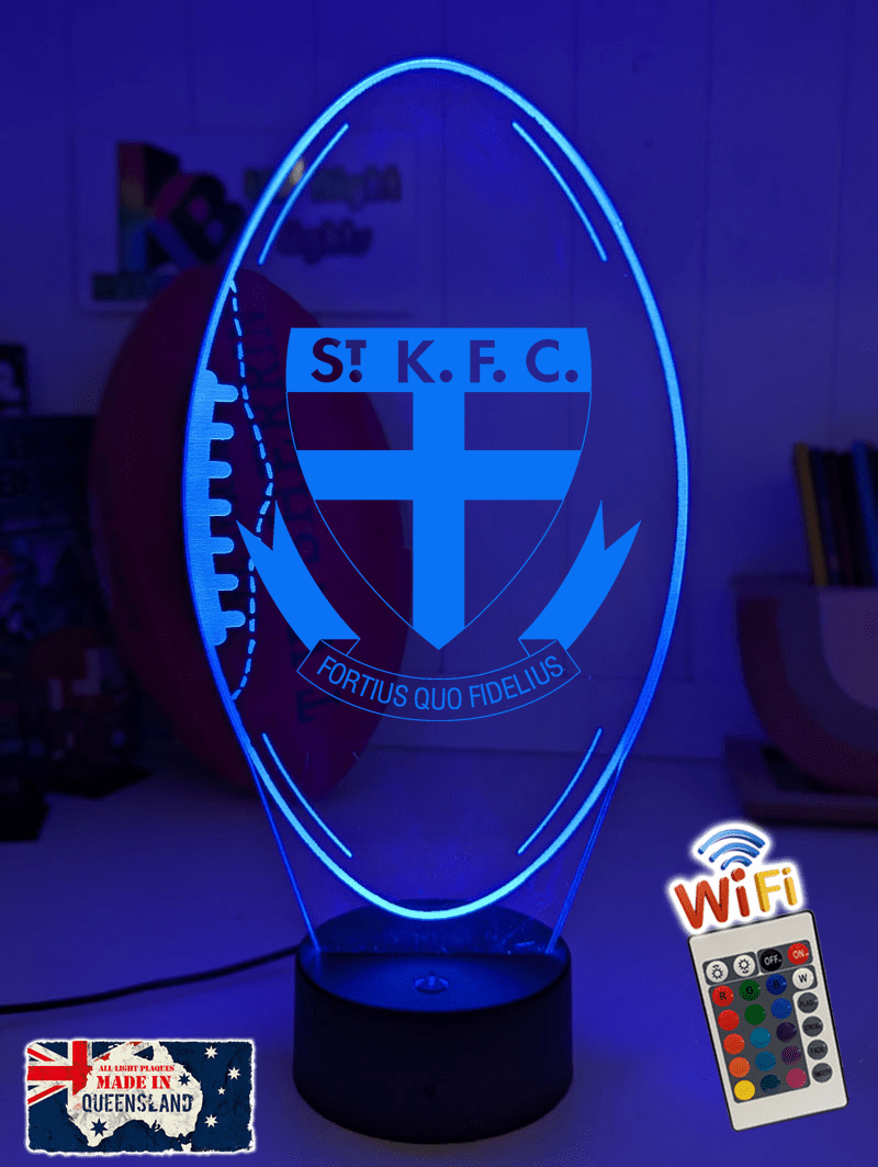 St Kilda Saints Australian Football Club 3D LED Night Light old logo custom name options 