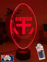  St Kilda Saints old logo ball LED lamp with 16-colour light modes and remote.