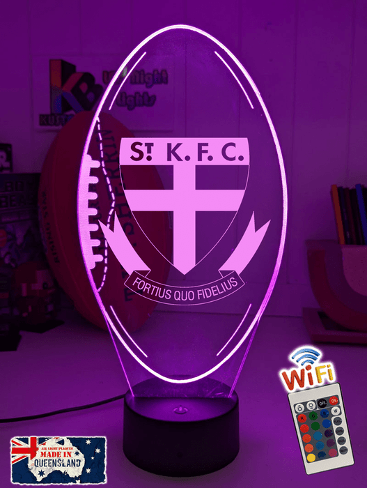 St Kilda Saints Australian Football Club 3D LED Night Light - KustomboxNight Lights & Ambient LightingKustomboxStandard Size