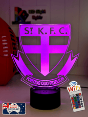 St Kilda Saints old logo 3D LED ball light – AFL team décor for man caves, bars or fan spaces.