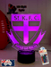 ST KILDA SAINTS Australian Football Club LED Night Light - KustomboxNight Lights & Ambient LightingKustomboxStandard Size