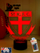 ST KILDA SAINTS Australian Football Club LED Night Light - KustomboxNight Lights & Ambient LightingKustomboxStandard Size