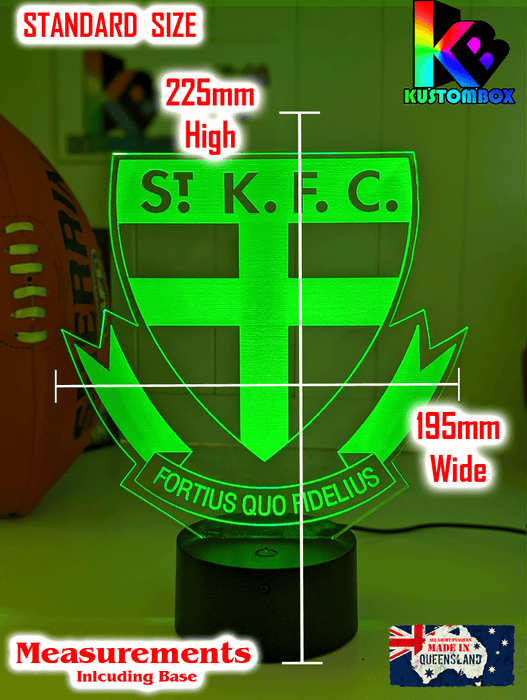 ST KILDA SAINTS Australian Football Club LED Night Light - KustomboxNight Lights & Ambient LightingKustomboxStandard Size
