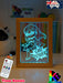 Super Girl Power Personalised Name Timber Frame base USB 3D LED Night Light + Remote - KustomboxNight Lights & Ambient LightingKustomboxTimber Frame Light