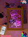 Super Girl Power Personalised Name Timber Frame base USB 3D LED Night Light + Remote - KustomboxNight Lights & Ambient LightingKustomboxTimber Frame Light