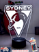 Sydney Swans Australian Football Club 3D LED Night Light Lamp - KustomboxNight Lights & Ambient LightingKustomboxStandard Size
