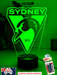Sydney Swans Australian Football Club 3D LED Night Light Lamp - KustomboxNight Lights & Ambient LightingKustomboxStandard Size