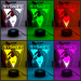 Sydney Swans Australian Football Club 3D LED Night Light Lamp - KustomboxNight Lights & Ambient LightingKustomboxStandard Size