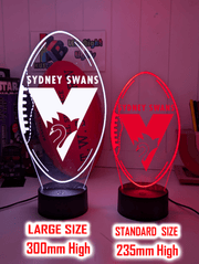 Sydney Swans Australian Football Club 3D LED Night Light - KustomboxNight Lights & Ambient LightingKustomboxStandard Size