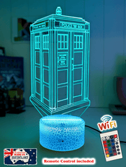 Tardis Police Box Dr Who 3D LED Night Light Lamp - KustomboxNight Lights & Ambient LightingKustomboxStandard Size