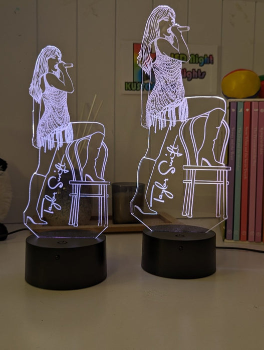 Taylor Swift Era Tour Fan Swiftee 3D LED Night Light Room Lamp - KustomboxNight Lights & Ambient LightingKustomboxStandard Size
