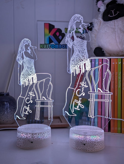 Taylor Swift Era Tour Fan Swiftee 3D LED Night Light Room Lamp - KustomboxNight Lights & Ambient LightingKustomboxStandard Size