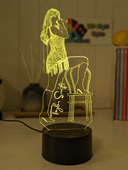 Taylor Swift Era Tour Fan Swiftee 3D LED Night Light Room Lamp - KustomboxNight Lights & Ambient LightingKustomboxStandard Size