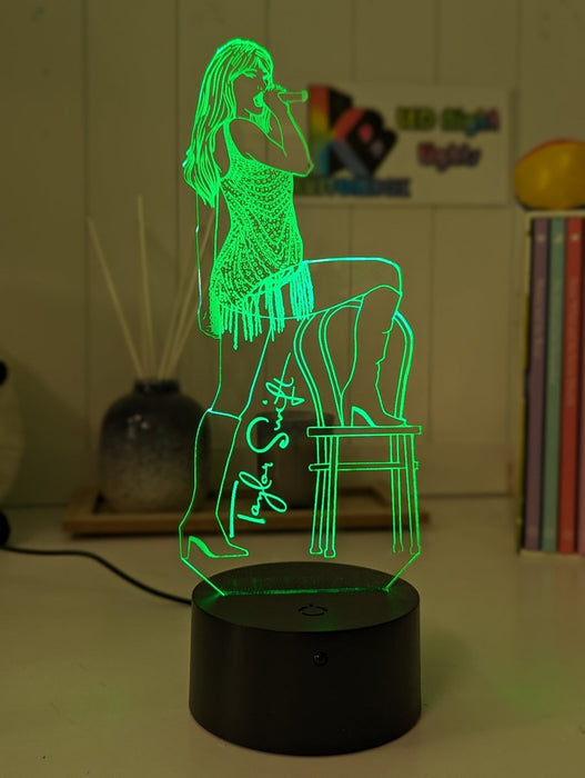 Taylor Swift Era Tour Fan Swiftee 3D LED Night Light Room Lamp - KustomboxNight Lights & Ambient LightingKustomboxStandard Size