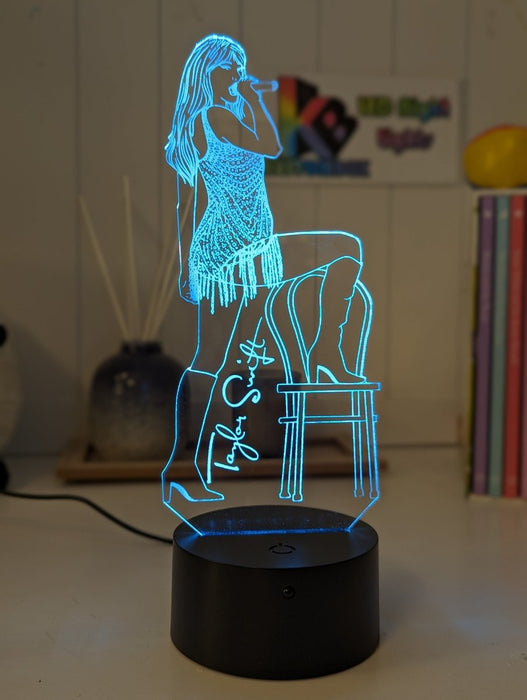 Taylor Swift Era Tour Fan Swiftee 3D LED Night Light Room Lamp - KustomboxNight Lights & Ambient LightingKustomboxStandard Size