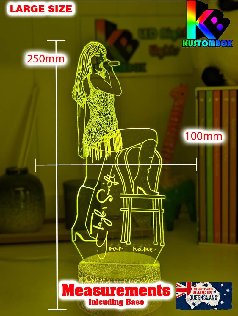 Taylor Swift Era Tour Fan Swiftee 3D LED Night Light Room Lamp - KustomboxNight Lights & Ambient LightingKustomboxStandard Size