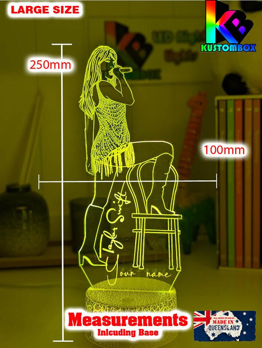 Taylor Swift Era Tour Fan Swiftee 3D LED Night Light Room Lamp - KustomboxNight Lights & Ambient LightingKustomboxStandard Size