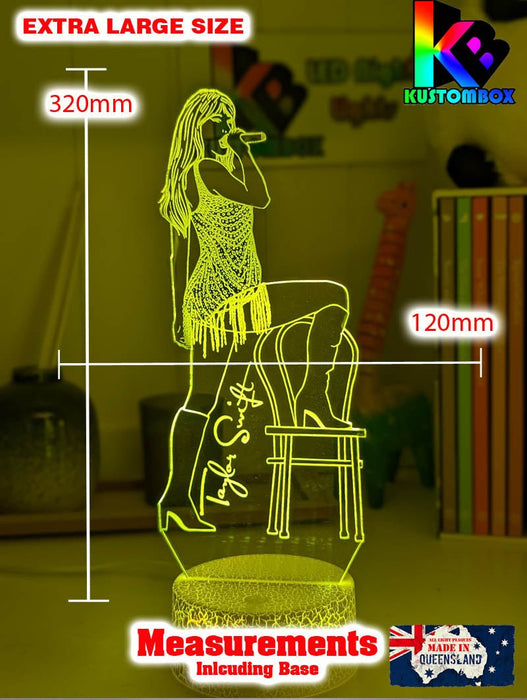 Taylor Swift Era Tour Fan Swiftee 3D LED Night Light Room Lamp - KustomboxNight Lights & Ambient LightingKustomboxStandard Size