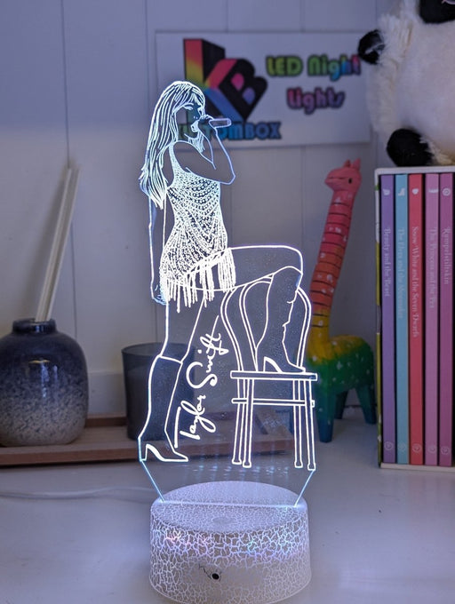 Taylor Swift Era Tour Fan Swiftee 3D LED Night Light Room Lamp - KustomboxNight Lights & Ambient LightingKustomboxStandard Size