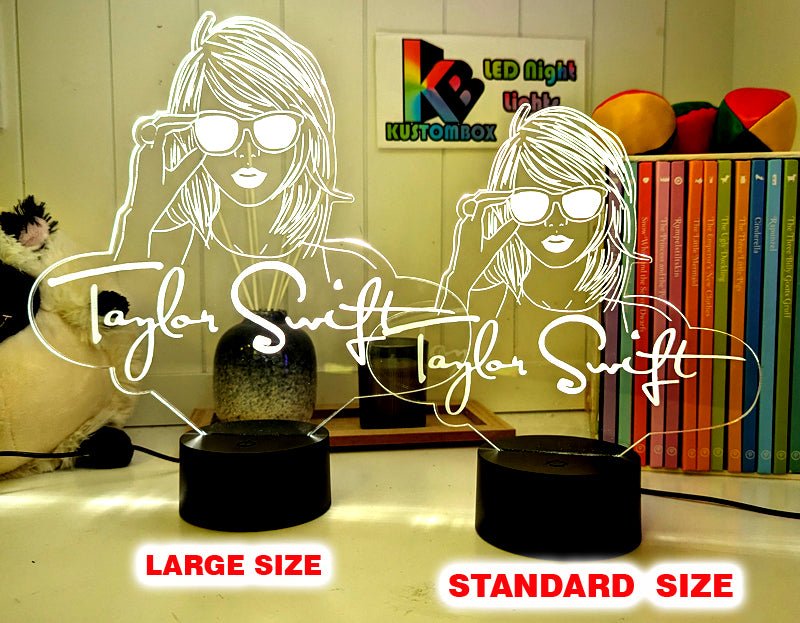 Taylor Swift Era Tour Swiftee Fan Swiftee 3D LED Night Light Room Lamp - KustomboxNight Lights & Ambient LightingKustomboxStandard Size