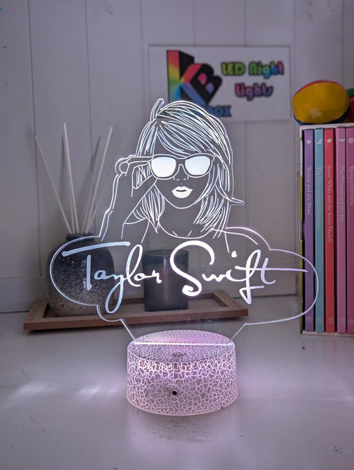 Taylor Swift Era Tour Swiftee Fan Swiftee 3D LED Night Light Room Lamp - KustomboxNight Lights & Ambient LightingKustomboxStandard Size