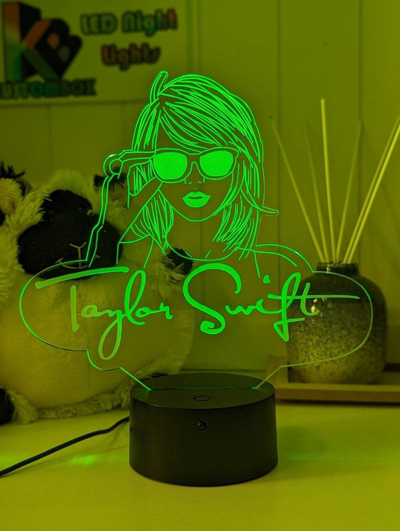 Taylor Swift Era Tour Swiftee Fan Swiftee 3D LED Night Light Room Lamp - KustomboxNight Lights & Ambient LightingKustomboxStandard Size