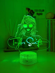Taylor Swift Era Tour Swiftee Fan Swiftee 3D LED Night Light Room Lamp - KustomboxNight Lights & Ambient LightingKustomboxStandard Size