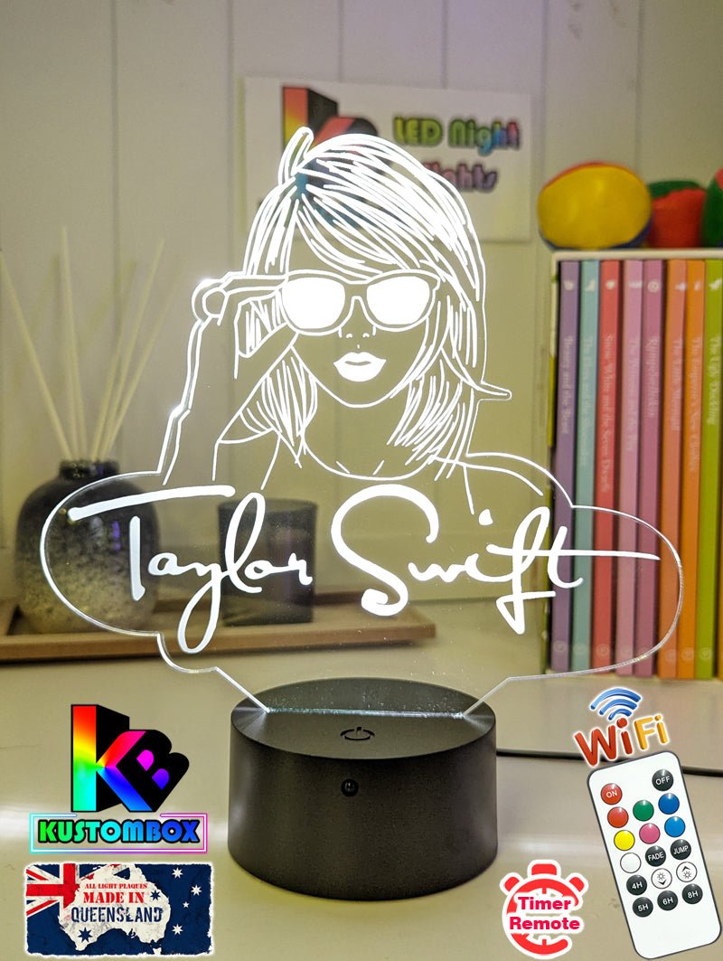 Taylor Swift Era Tour Swiftee Fan Swiftee 3D LED Night Light Room Lamp - KustomboxNight Lights & Ambient LightingKustomboxStandard Size