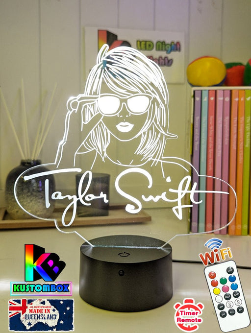 Taylor Swift Era Tour Swiftee Fan Swiftee 3D LED Night Light Room Lamp - KustomboxNight Lights & Ambient LightingKustomboxStandard Size