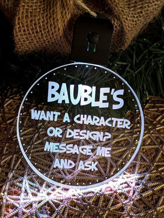 Taylor Swift Swiftee Personalised Bauble Decoration 3D Light Ups - KustomboxNight Lights & Ambient LightingKustomboxBauble - Standard Size