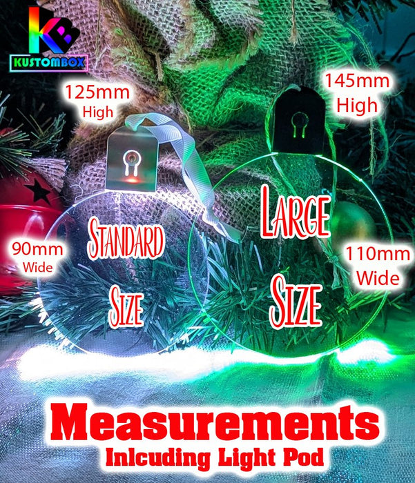 Taylor Swift Swiftee Personalised Bauble Decoration 3D Light Ups - KustomboxNight Lights & Ambient LightingKustomboxBauble - Standard Size