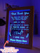 Thank you for Everything Dad I Love You Personalised Message Quote Timber Frame USB 3D LED Night Light Lamp - KustomboxNight Lights & Ambient LightingKustomboxTimber Frame Light - $34.99