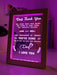 Thank you for Everything Dad I Love You Personalised Message Quote Timber Frame USB 3D LED Night Light Lamp - KustomboxNight Lights & Ambient LightingKustomboxTimber Frame Light - $34.99