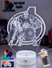 The Avengers Team Personalised Name Light 3D LED Night Light - KustomboxNight Lights & Ambient LightingKustomboxStandard Size no Namewhite base