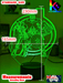 The Avengers Team Personalised Name Light 3D LED Night Light - KustomboxNight Lights & Ambient LightingKustomboxStandard Size no Namewhite base