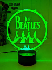 The Beatles Rock N Roll Music Legends Band 3D Led Night Light Lamp - KustomboxNight Lights & Ambient LightingKustomboxStandard Size