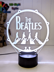 The Beatles Rock N Roll Music Legends Band 3D Led Night Light Lamp - KustomboxNight Lights & Ambient LightingKustomboxStandard Size