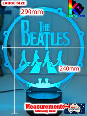The Beatles Rock N Roll Music Legends Band 3D Led Night Light Lamp - KustomboxNight Lights & Ambient LightingKustomboxStandard Size