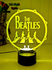 The Beatles Rock N Roll Music Legends Band 3D Led Night Light Lamp - KustomboxNight Lights & Ambient LightingKustomboxStandard Size