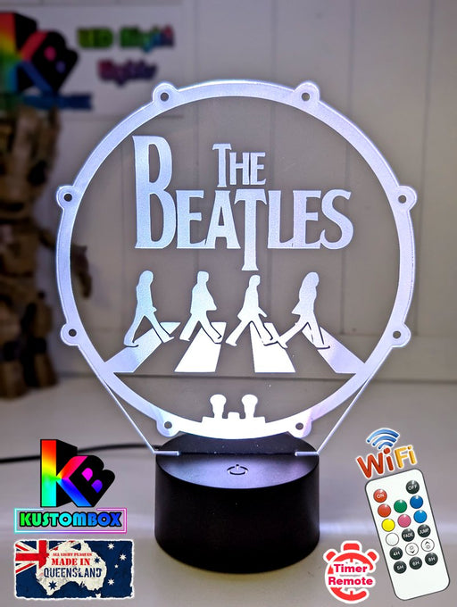 The Beatles Rock N Roll Music Legends Band 3D Led Night Light Lamp - KustomboxNight Lights & Ambient LightingKustomboxStandard Size
