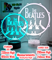 The Beatles Rock N Roll Music Legends Band 3D Led Night Light Lamp - KustomboxNight Lights & Ambient LightingKustomboxStandard Size