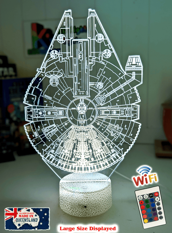 The Millennium Falcon 3D LED Night Light Lamp - KustomboxNight Lights & Ambient LightingKustomboxStandard Size