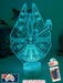 The Millennium Falcon 3D LED Night Light Lamp - KustomboxNight Lights & Ambient LightingKustomboxStandard Size