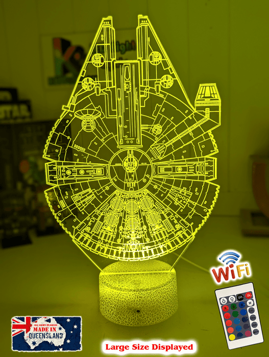 The Millennium Falcon 3D LED Night Light Lamp - KustomboxNight Lights & Ambient LightingKustomboxStandard Size