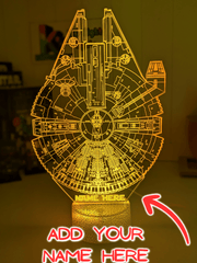 The Millennium Falcon 3D LED Night Light Lamp - KustomboxNight Lights & Ambient LightingKustomboxStandard Size