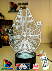 The Millennium Falcon 3D LED Night Light Lamp - KustomboxNight Lights & Ambient LightingKustomboxStandard Size