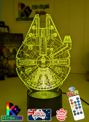 The Millennium Falcon 3D LED Night Light Lamp - KustomboxNight Lights & Ambient LightingKustomboxStandard Size